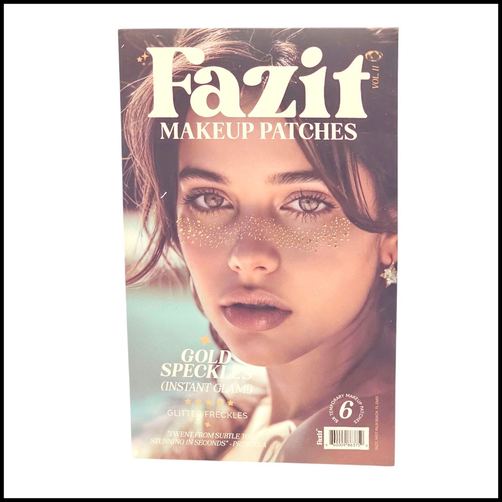 Fazit Makeup Patches, Vol. II, Gold Speckles, Glitter Freckles, Temporary